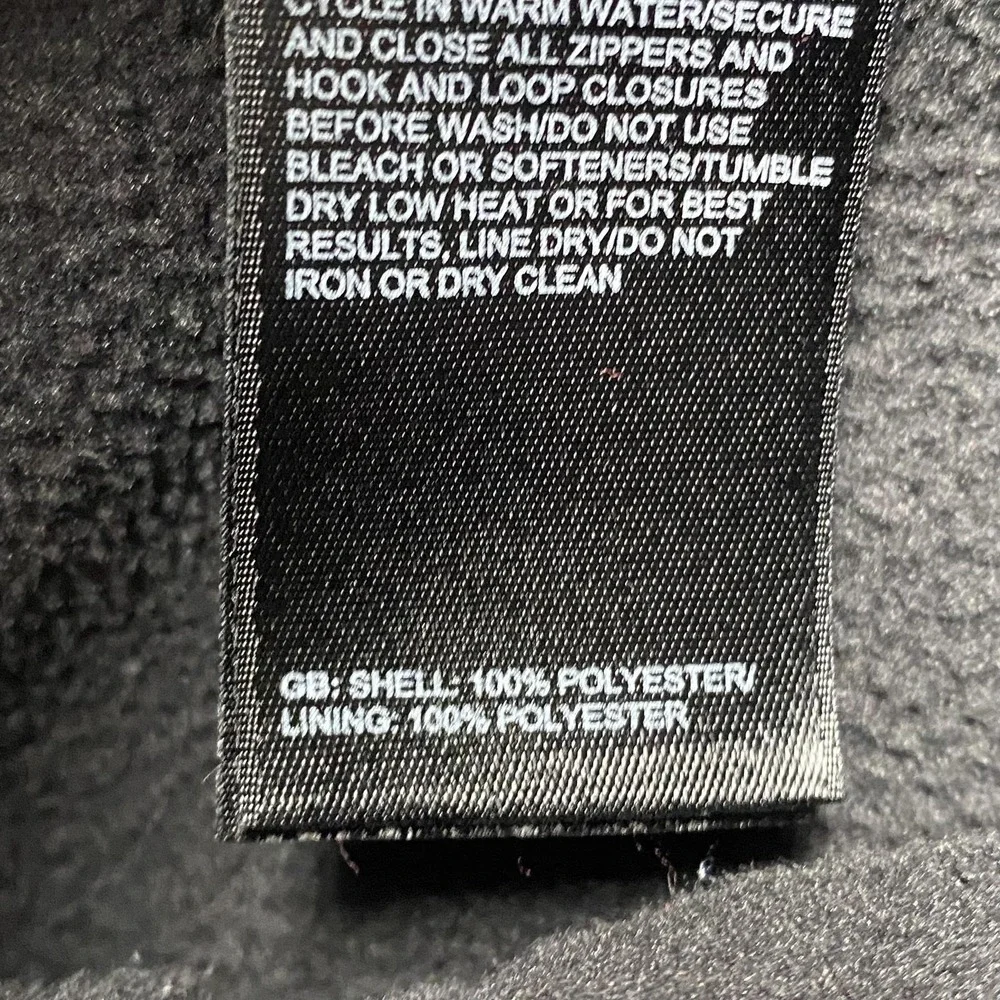 The North Face Jacket Mens Medium Gray Fleece Full Zip Collared Hiking Outdoor